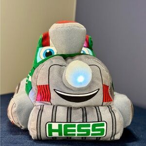 Hess Plush Train Toy - Gray and Green